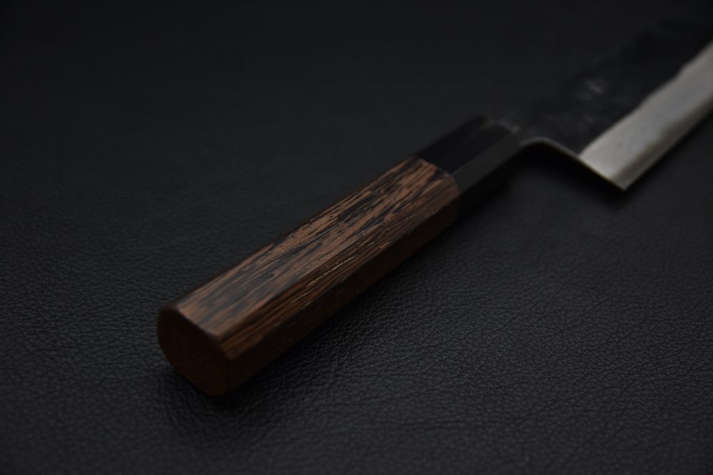 Hatsukokoro Kumokage Aogami #2 Damascus Kurouchi Bunka 180mm Tagayasan