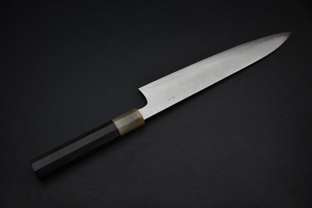 Hitohira Kikuchiyo Yohei Ginsan Kasumi Gyuto 270mm Ébène
