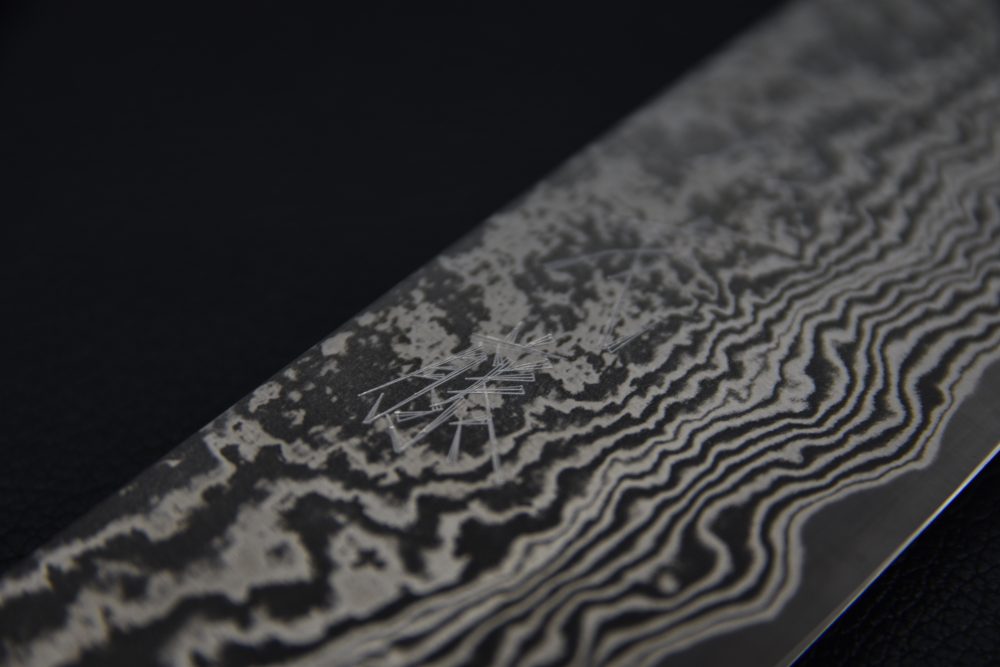 Shiro Kamo SG2 Kurozome Damascus Sujihiki 240mm Ébène