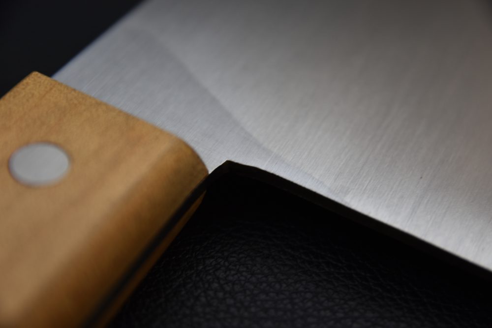 Hitohira Togashi Shirogami #2 Chinese Cleaver 220mm Gumi (#7)