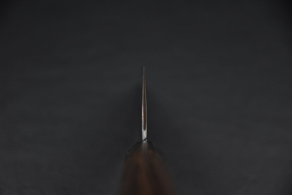 Hitohira Togashi Shirogami #2 Kurouchi Bunka 180mm Tagayasan