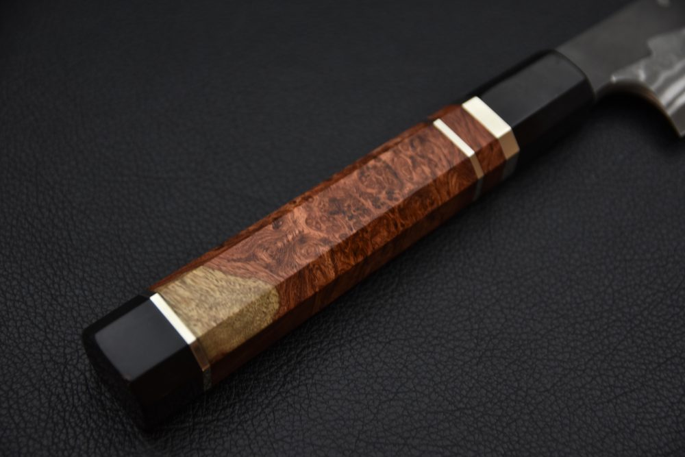 Nigara Hamono Troll killer Aogami #2 Damascus Yanagiba 300 Karin