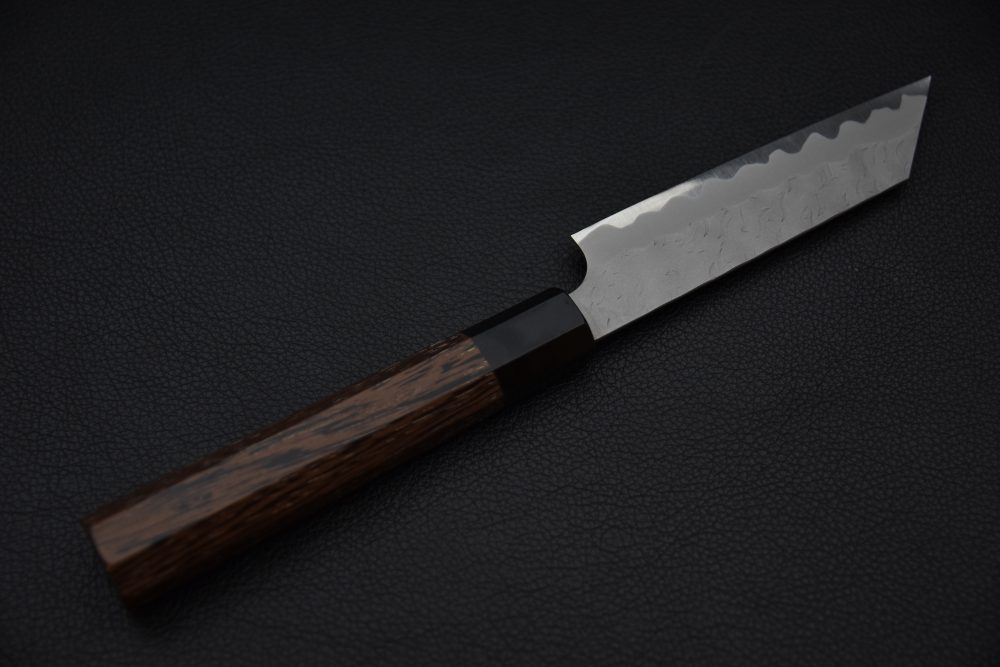 Nigara Hamono Aogami Super Migaki Tsuchime Kiritsuke Petty 120mm Tagayasan