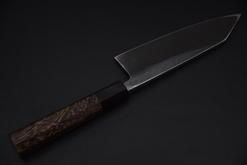 Hatsukokoro Shirasagi Kurouchi Aogami #2 Tsuchime Deba 165mm Wenge