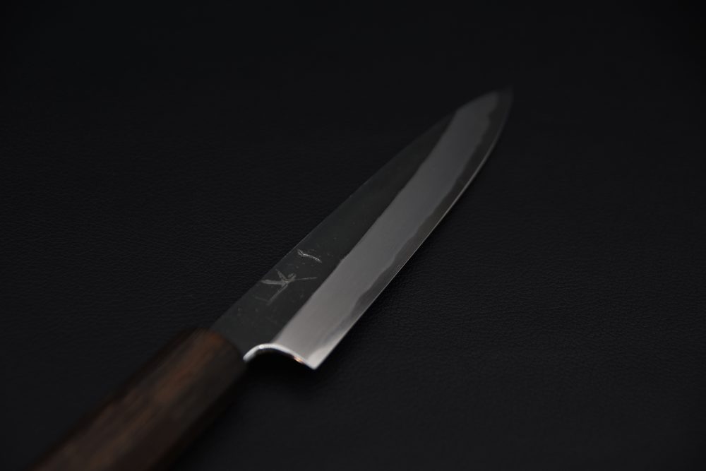 Hitohira Togashi Shirogami #2 Kurouchi Petty 165mm Tagayasan