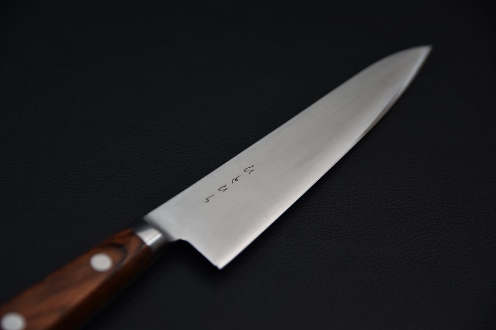 Hitohira KH Stainless Petty 150mm Imitation d'acajou