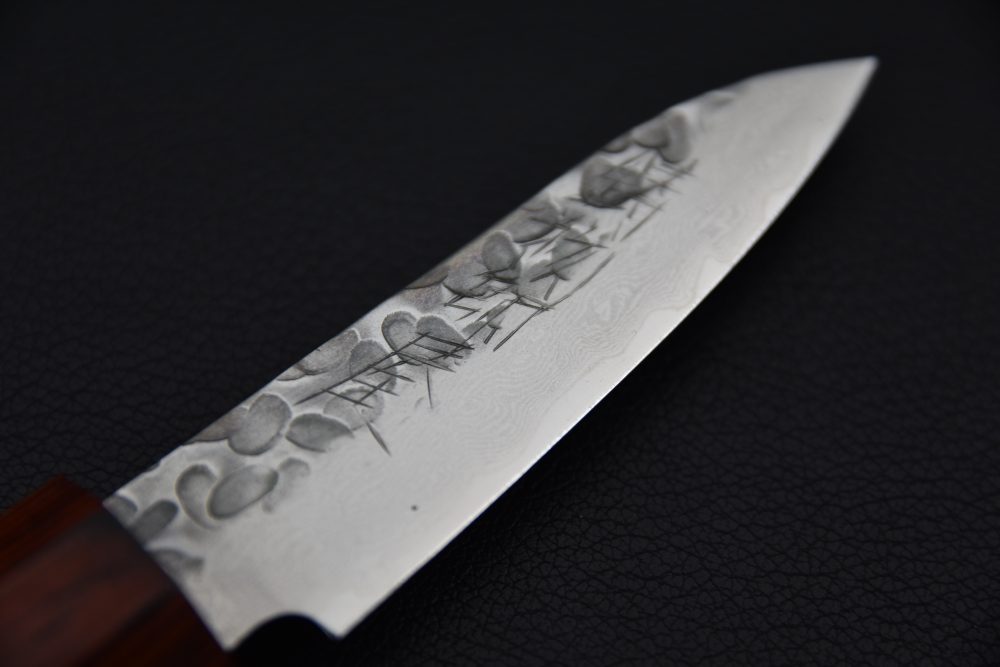 Hitohira Imojiya ST Tsuchime Damascus Office 75mm Pakka
