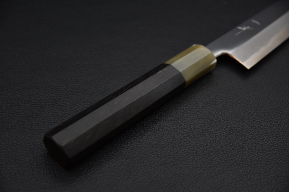 Hitohira Tanaka Kyuzo Aogami #1 Migaki Sujihiki 270mm Taihei Ébène