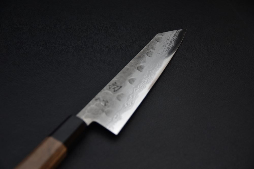 Hatsukokoro Aogami Super Damascus Kurouchi Kiritsuke Gyuto 210mm Walnut