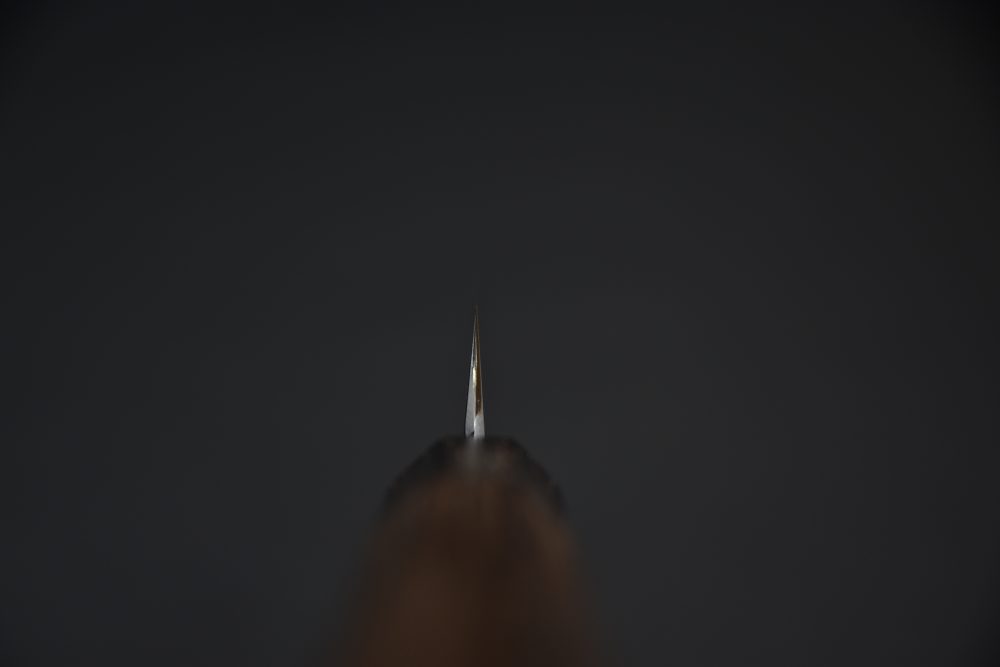 Hitohira Togashi Shirogami #2 Kurouchi Petty 165mm Tagayasan