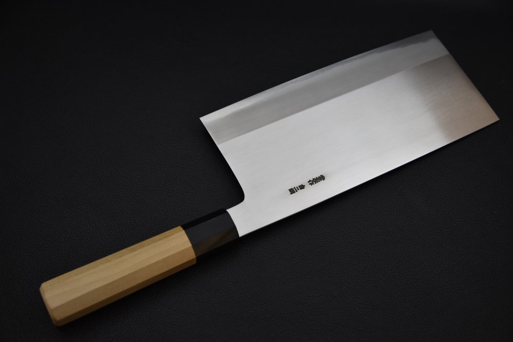 Hitohira Togashi Shirogami #2 Chinese Cleaver 220mm Ho (#6)