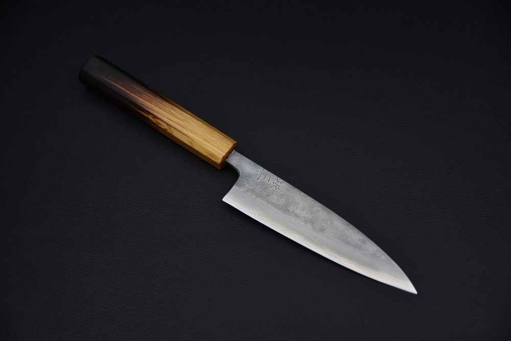 Motokyuuichi Ginsan Nashiji Petty 135mm Chêne Brulé