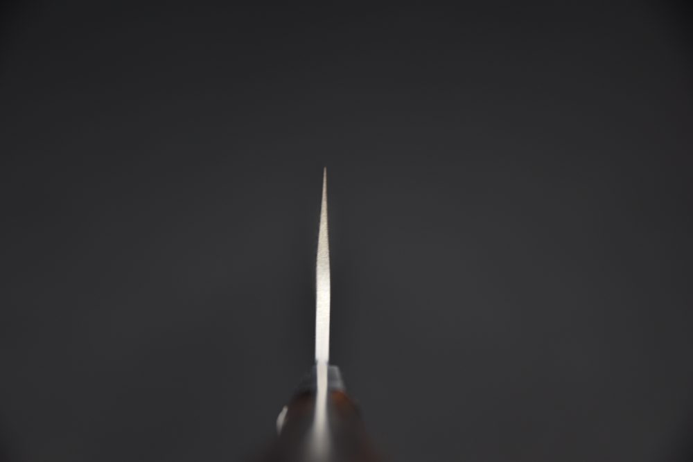 Saji Hamono SRS13 Tsuchime Damascus Kiritsuke Gyuto 240mm Ironwood