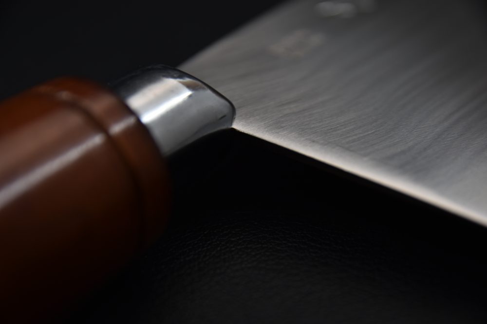 Hitohira Stainless Clad Chinese Cleaver 200mm Beech Wood