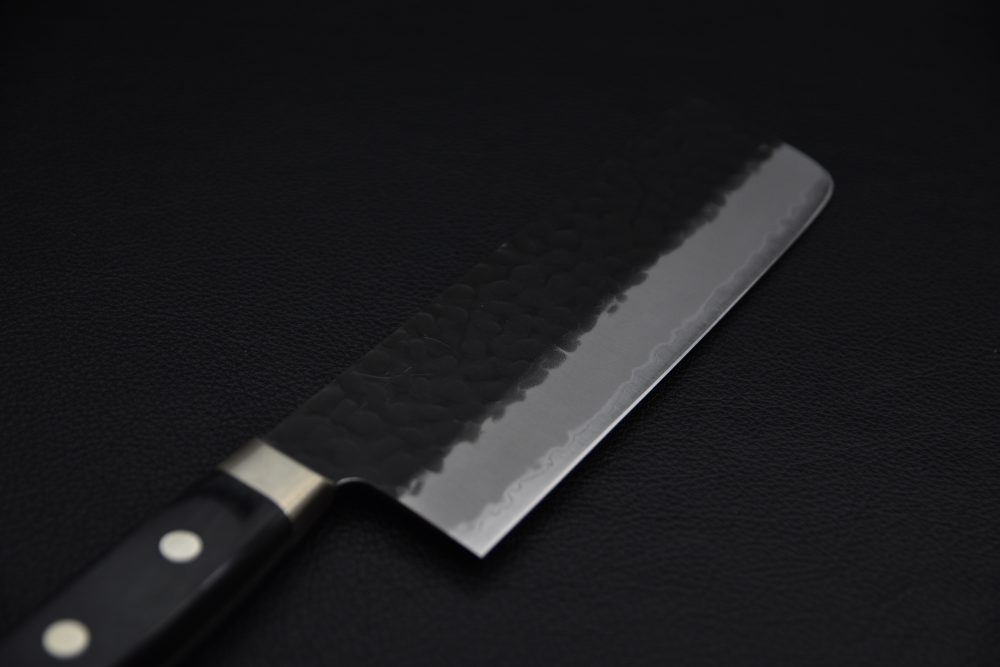 Hitohira Futana SB Kuro Tsuchime Nakiri 165mm Pakka (Yo)