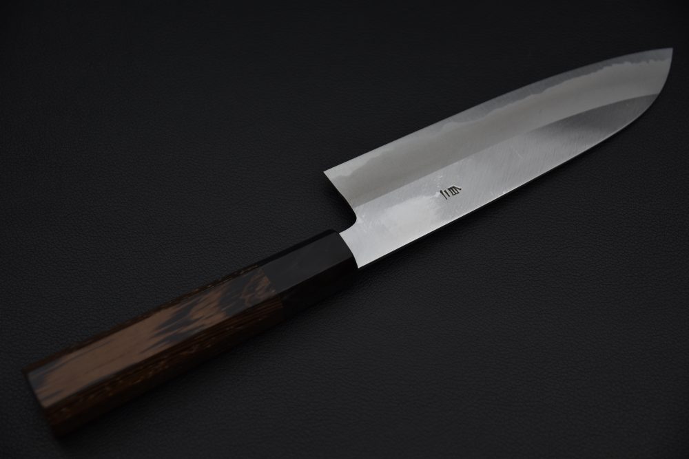 Hatsukokoro Shirahama Shirogami #2 Migaki Santoku 180mm Wenge