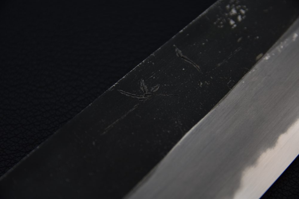 Hitohira Togashi Aogami #2 Kurouchi Kiritsuke Gyuto 210mm Cherry