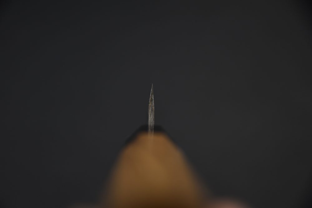 Anryu Hamono Aogami Super Stainless Clad Kurouchi Office 75mm Teak