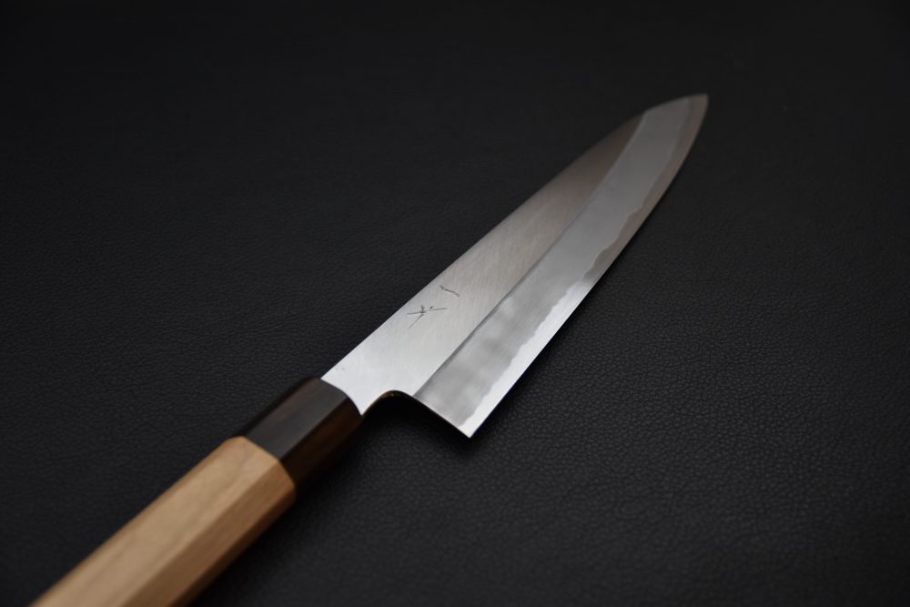 Hitohira Kikuchiyo Kyuzo Shirogami #2 Migaki Gyuto 210mm Cerisier