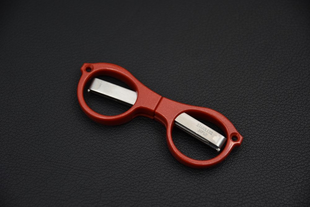 Yoshida Megane Ciseaux de poche Rouge