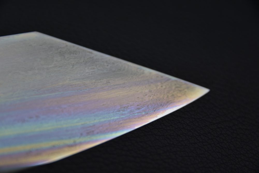 Hitohira Togashi Yohei White #1 Mizu Honyaki Kiritsuke Gyuto 240mm Taihei Masur Birch #024