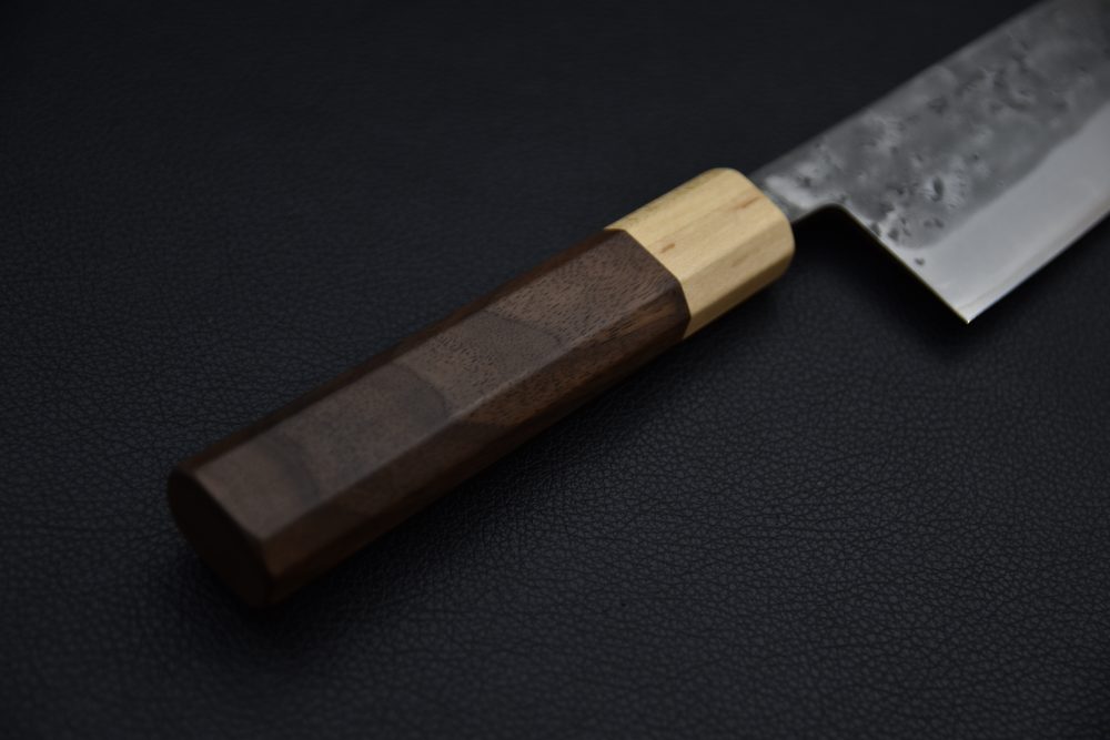 Hitohira TD SLD Nashiji Santoku 165mm Noyer