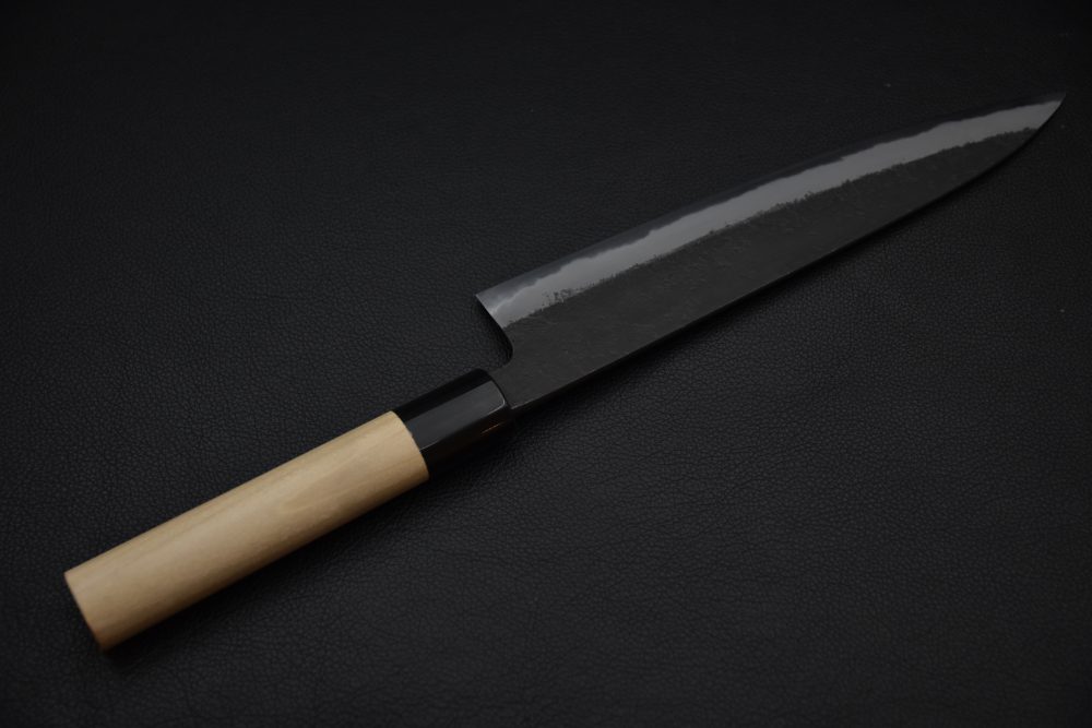 Mutsumi Hinoura Kurouchi Shirogami #2 Gyuto 240mm Ho