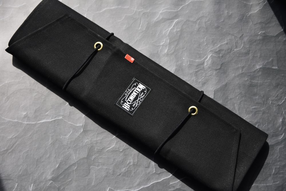 HI-CONDITION Hanpu Canvas 9 Pockets Knife Roll Noir