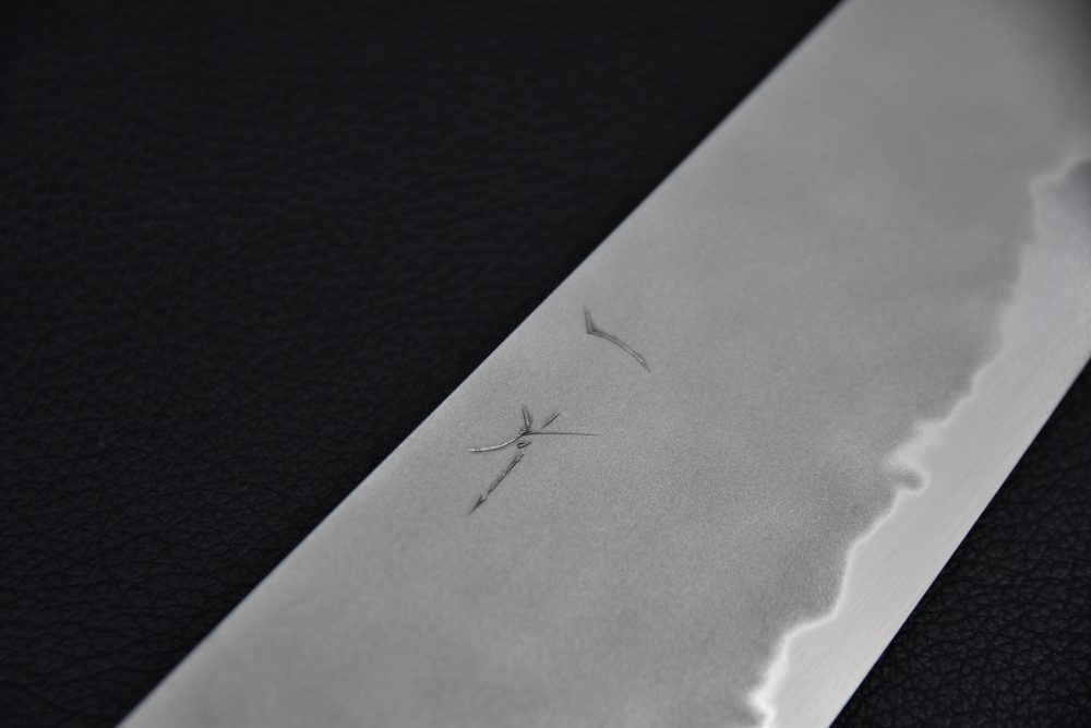 Hitohira Tanaka Yohei Shirogami #1 Kasumi Gyuto 240mm Ébène de Makassar