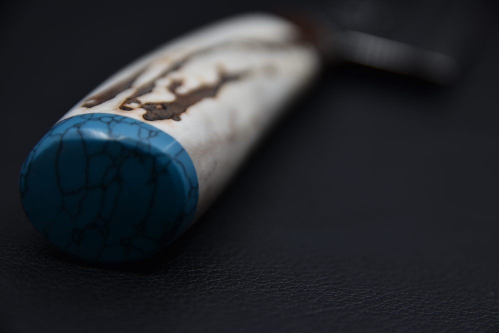 Nakagawa Uchi Hamono Ginsan Migaki Gyuto 210mm Stag Horn