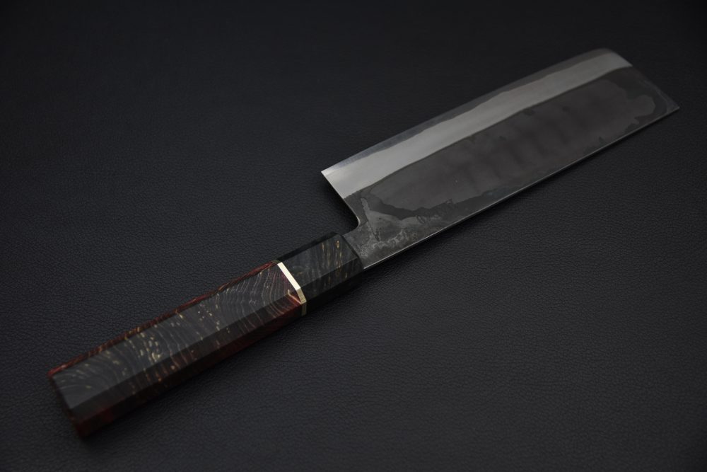 Yoshida Hamono HAP 40 Nakiri 165mm Kurouchi Loupe D'érable (Noir)