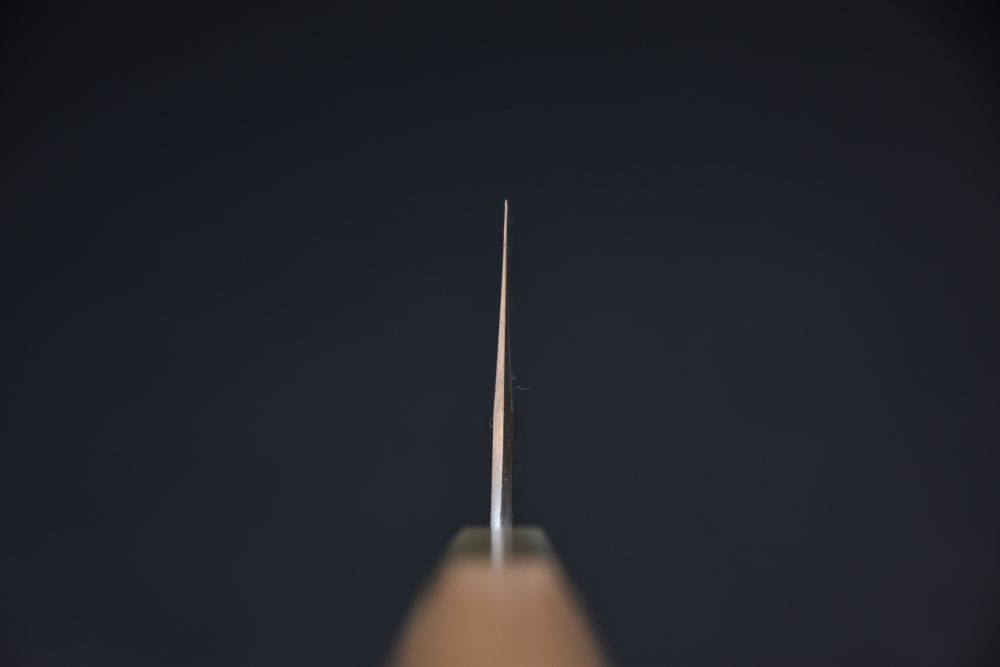 Hitohira Tanaka Kyuzo Aogami #1 Kurouchi Santoku 180mm Cèdre Yakusugi