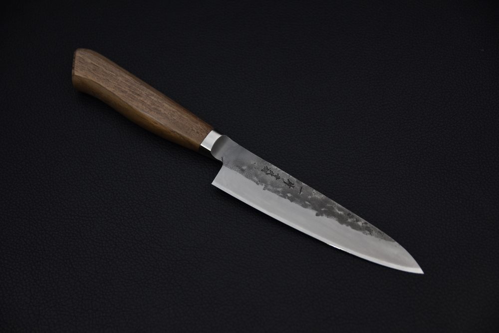 Hitohira TD Aogami #2 Stainless Clad Nashiji Yo Petty 125mm Walnut