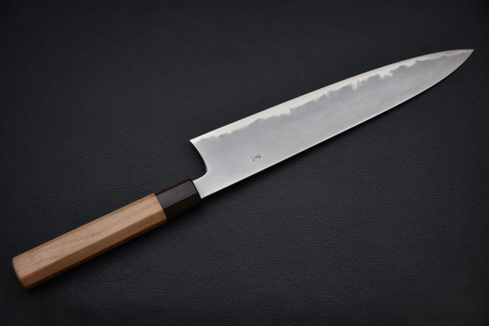 Hitohira Tanaka Yohei Aogami #1 Kasumi Gyuto 270mm Cerisier