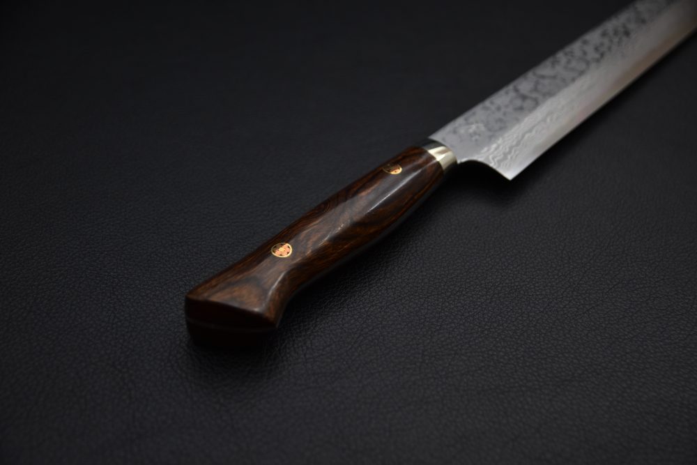 Yoshihiro Yauji Aogami #2 Damascus Yanagiba 330mm Ironwood