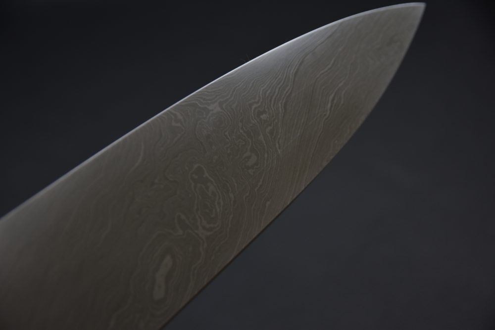 Shoichi Hashimoto Black Damascus Coreless Gyuto 240mm Snakewood