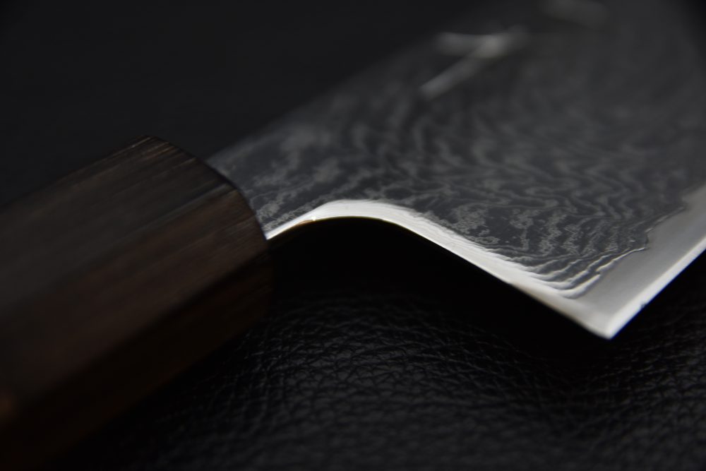 Hitohira Futana Nickel Damascus Kiritsuke Gyuto 210mm Tagayasan