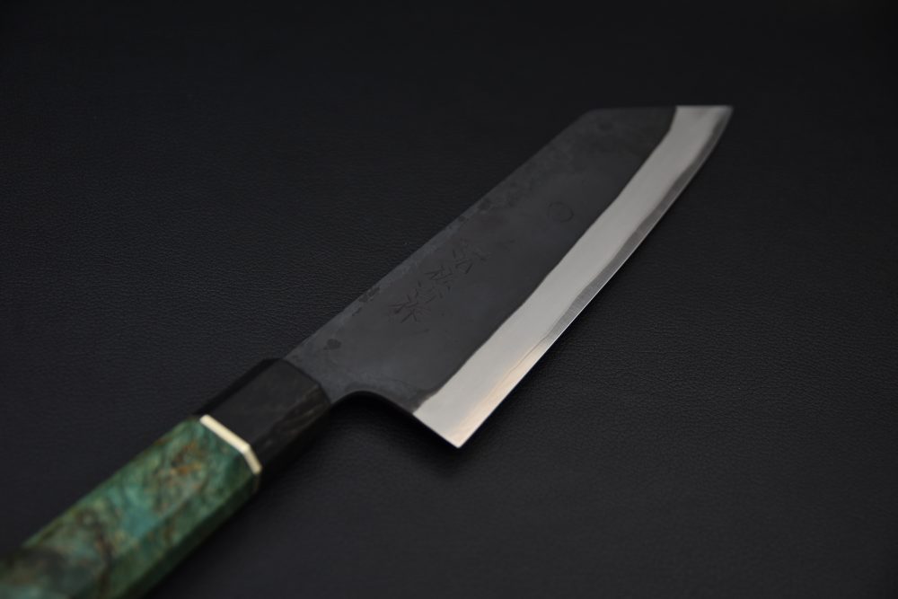 Yoshida Hamono HAP 40 Bunka 190mm Kurouchi Maple Burl (Green)