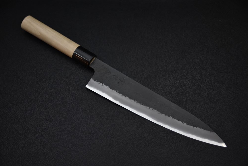 Mutsumi Hinoura Kurouchi Shirogami #2 Gyuto 240mm Ho