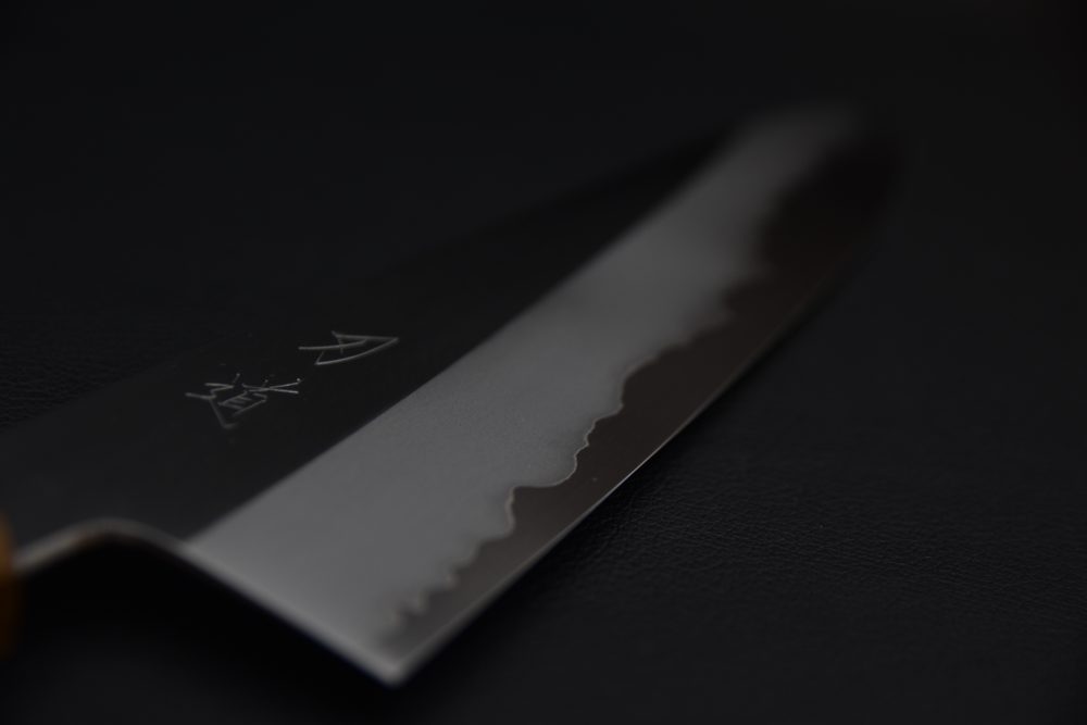 Hado Junpaku Shirogami #1 Stainless Clad Gyuto 240mm Chêne Laqué