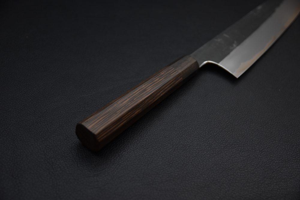 Hitohira Togashi Shirogami #2 Kurouchi Kiritsuke Gyuto 240mm Tagayasan