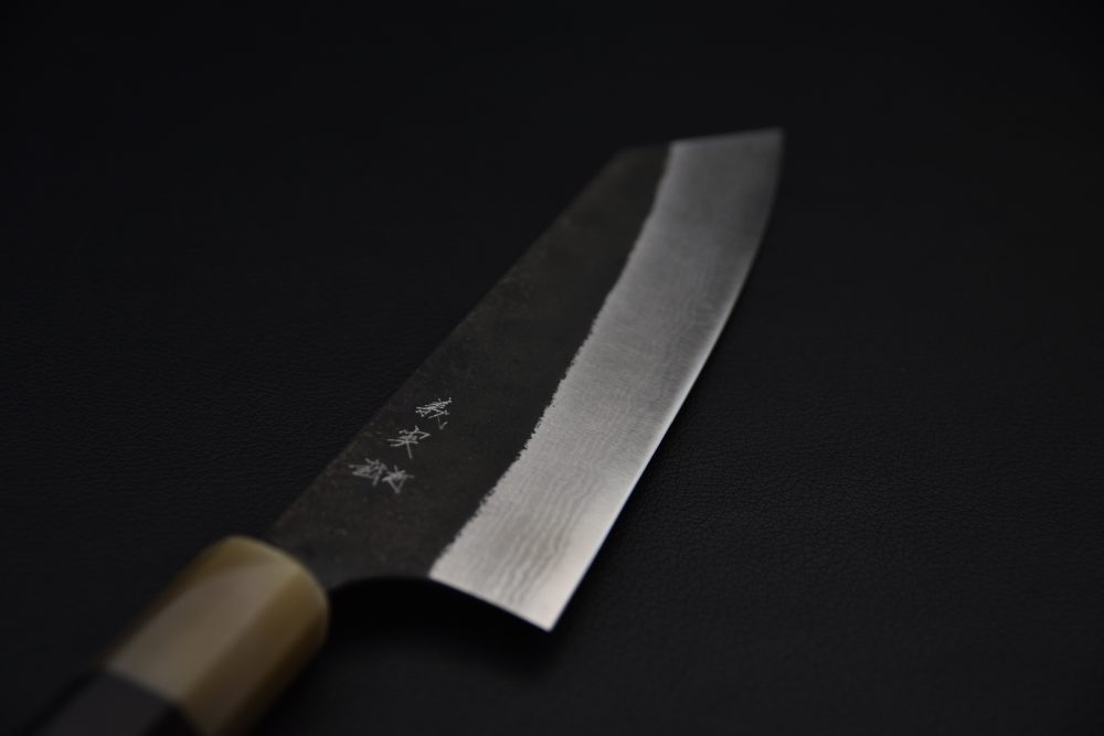Yoshimi Kato Aogami Super Kurouchi Damascus Bunka 180mm Ébène