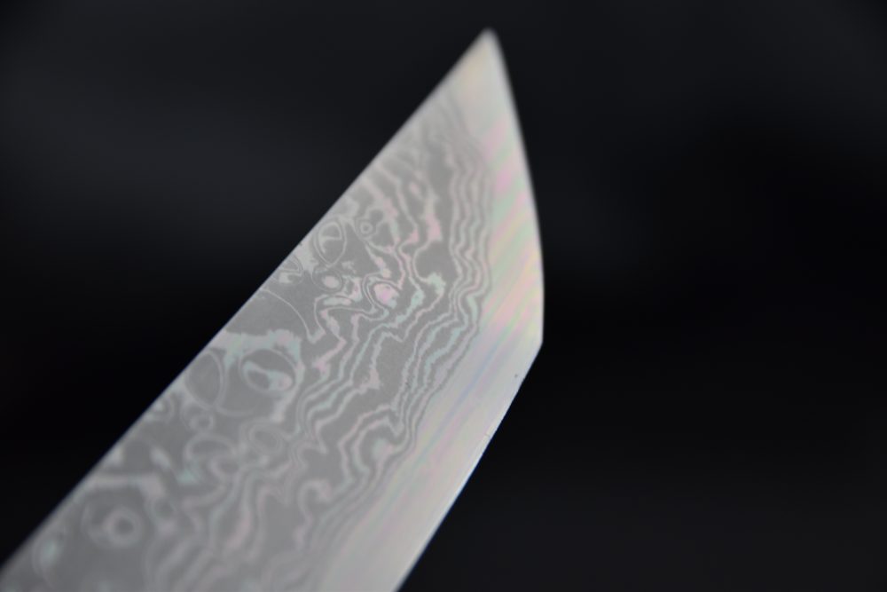 Yoshihiro Yauji Aogami #2 Damascus Sakimaru 330mm Ironwood