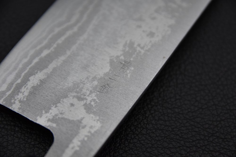 Hitohira GR Aogami #2 Damascus Nakiri 165mm Bois de Rose