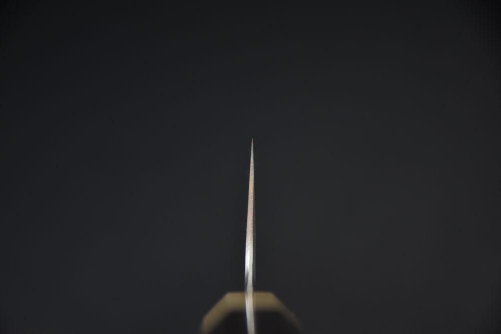 Mazaki Hamono Shirogami #2 Migaki Gyuto 210mm Ebony