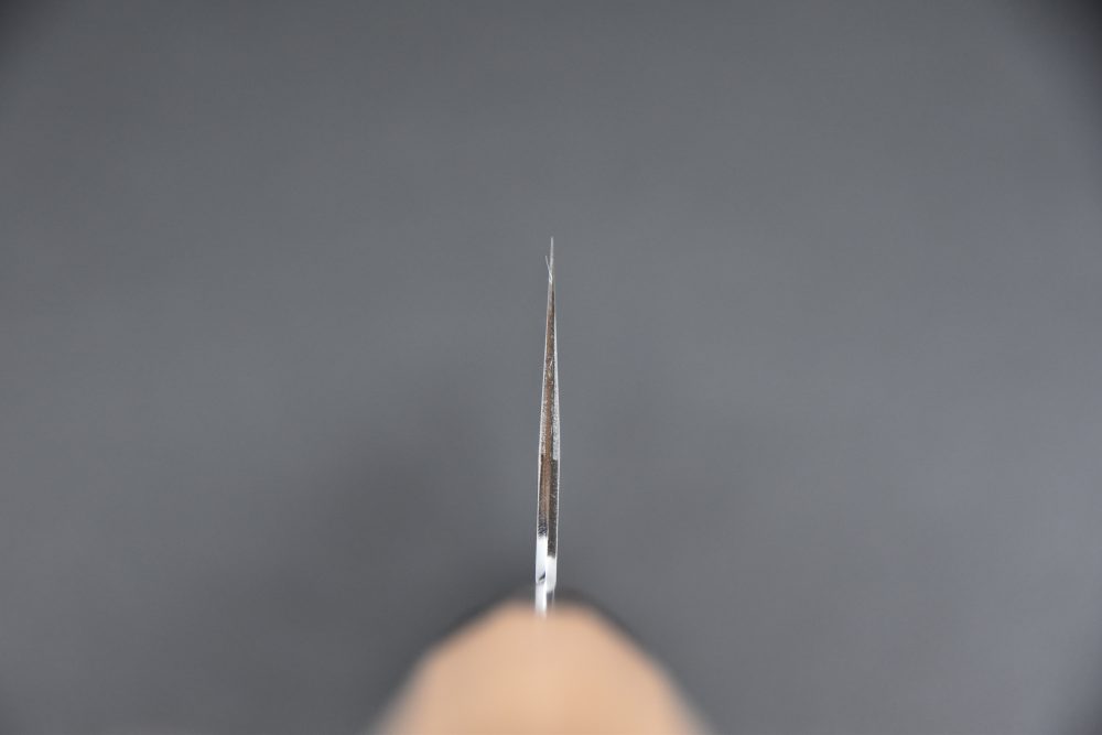 Hitohira Kikuchiyo Kyuzo Shirogami #2 Migaki Nakiri 180mm Cerisier