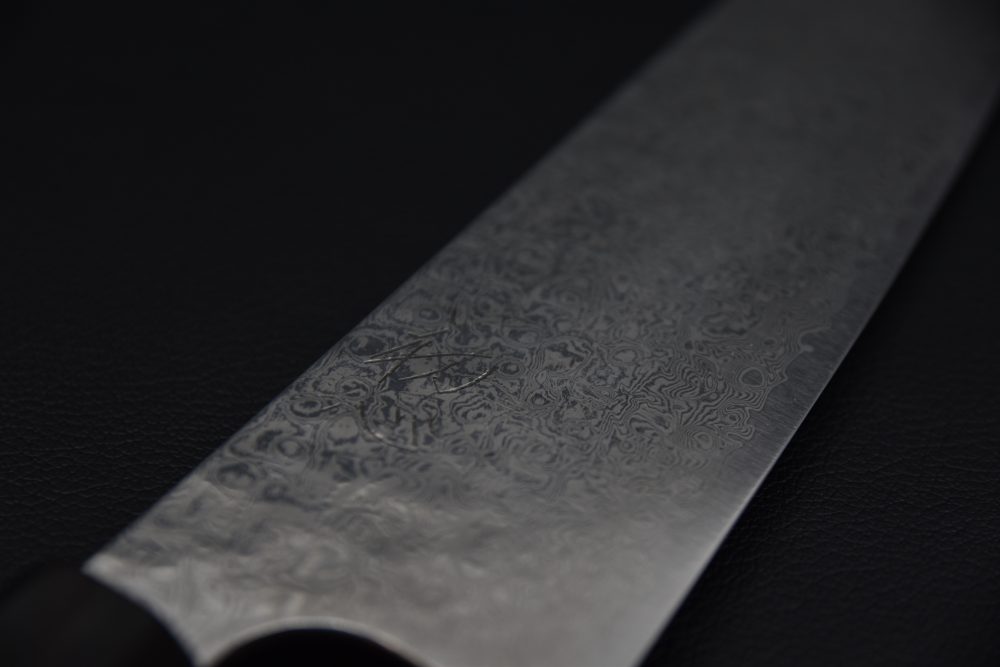 Hatsukokoro Ginyo Ginsan Tsuchime Damascus Gyuto 210mm Wenge