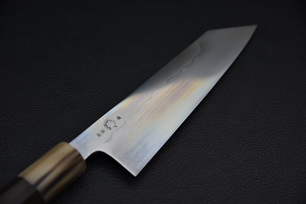 Takada no Hamono Mizu Honyaki Shirogami #2 Kiritsuke Gyuto 180mm Ebony