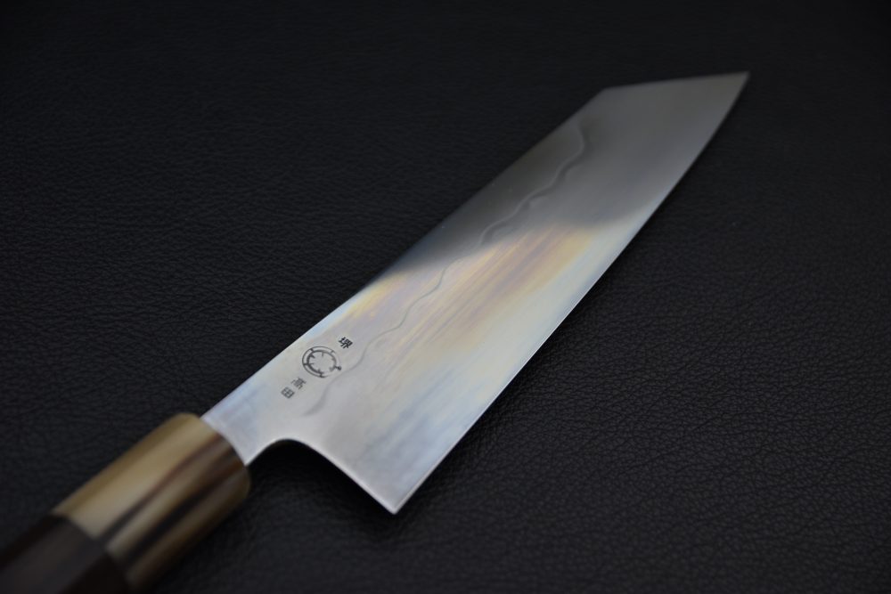 Takada no Hamono Mizu Honyaki Shirogami #2 Kiritsuke Gyuto 180mm Ébène