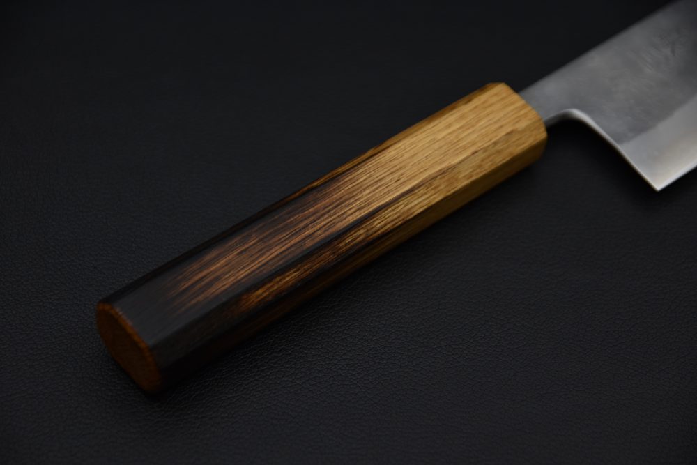 Motokyuuichi Ginsan Nashiji Kiritsuke Gyuto 210mm Burnt Oak
